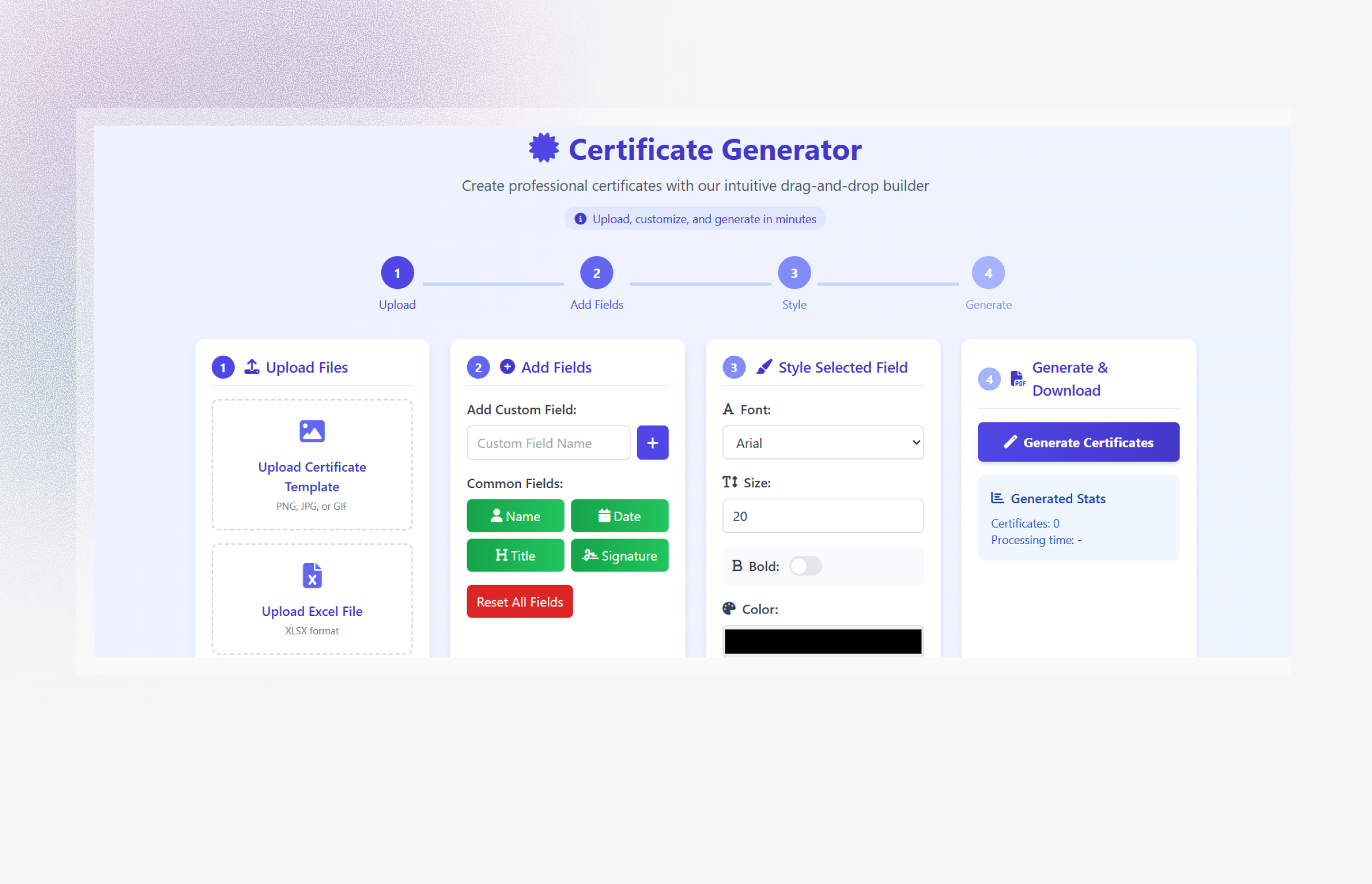 CertiGen — Automated Certificate Generator